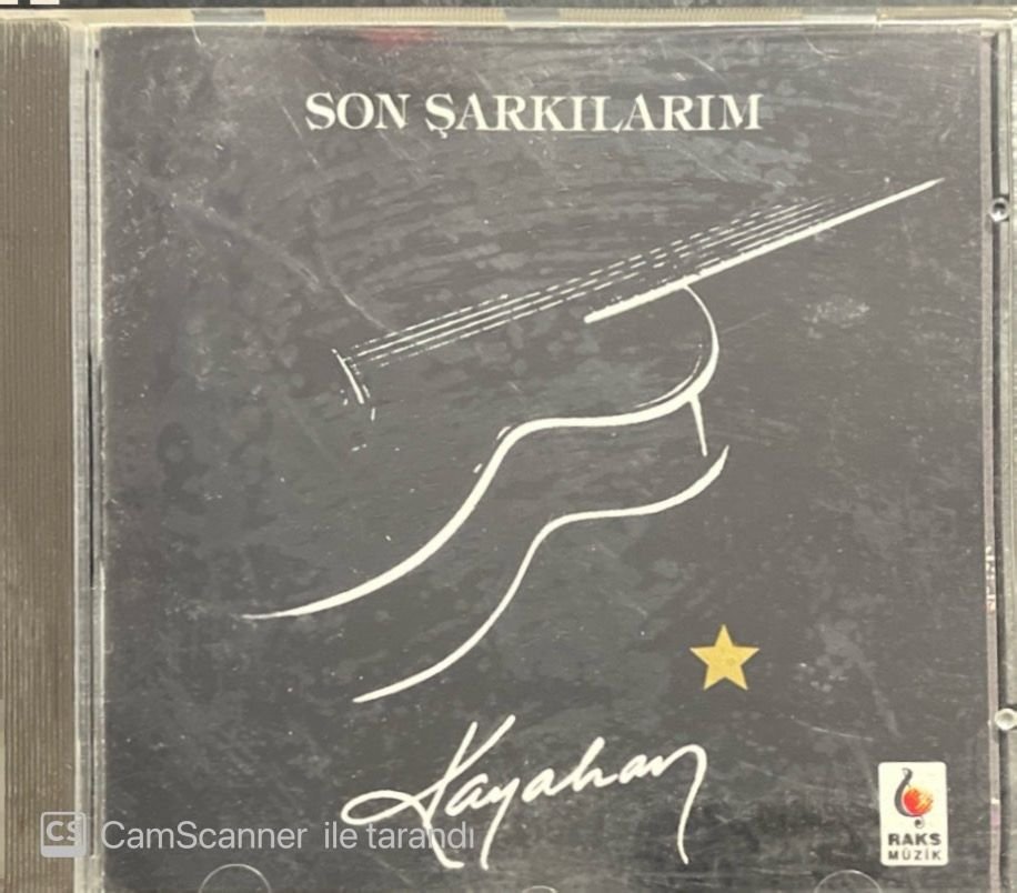 Kayahan Son Şarkılarım Sarı Bandrollü Nadir CD