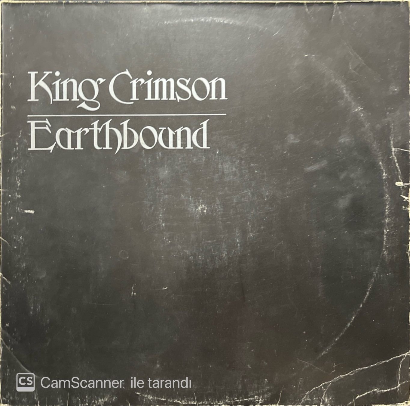 King Crimson Earthbound LP Plak