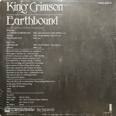 King Crimson Earthbound LP Plak