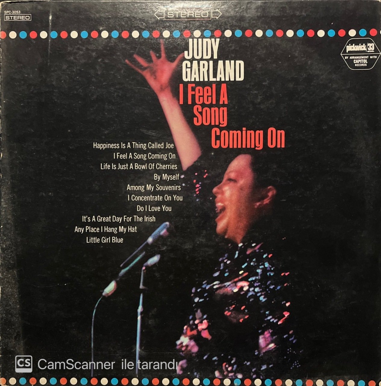 Judy Garland I Feel A Song Coming On LP Plak