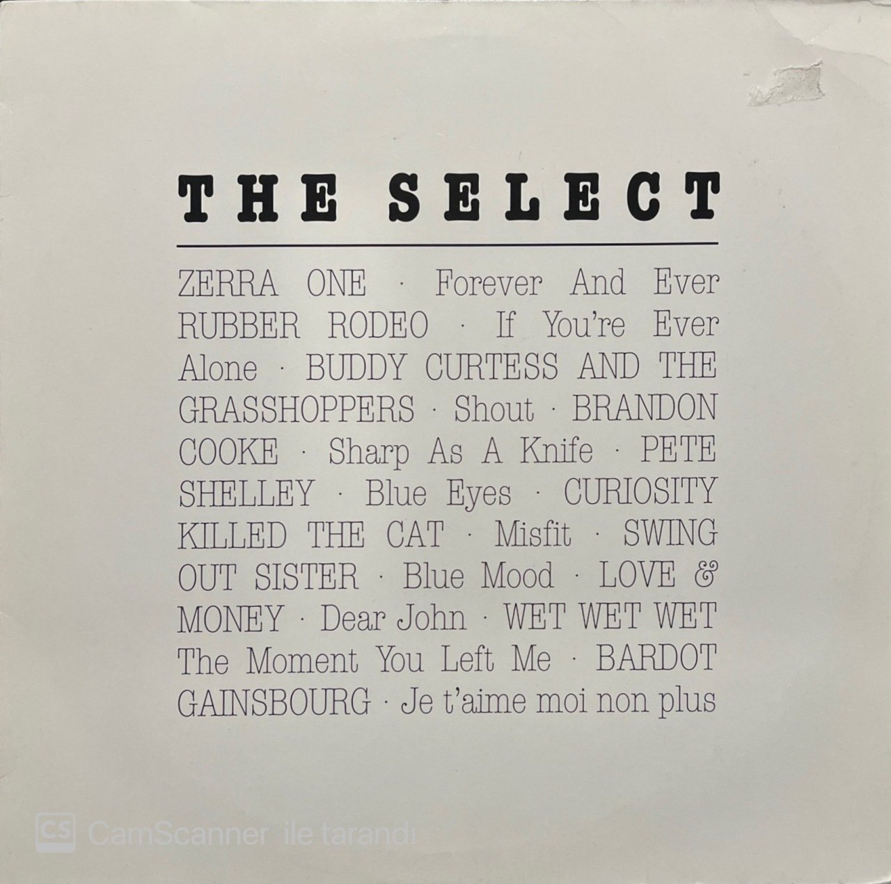 The Select LP Plak