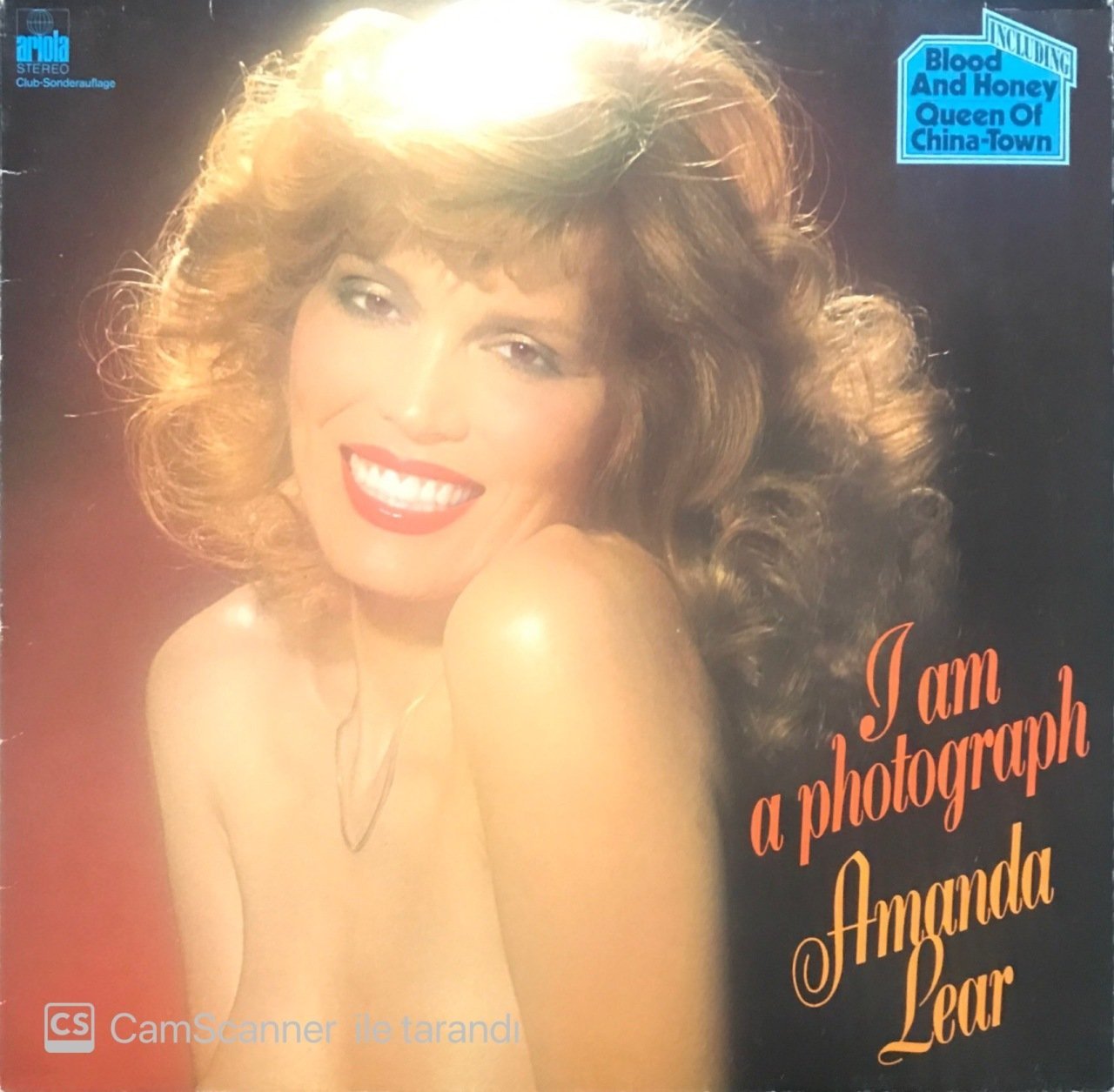 Amanda Lear I Am A Photograph LP Plak
