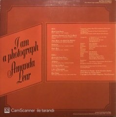 Amanda Lear I Am A Photograph LP Plak