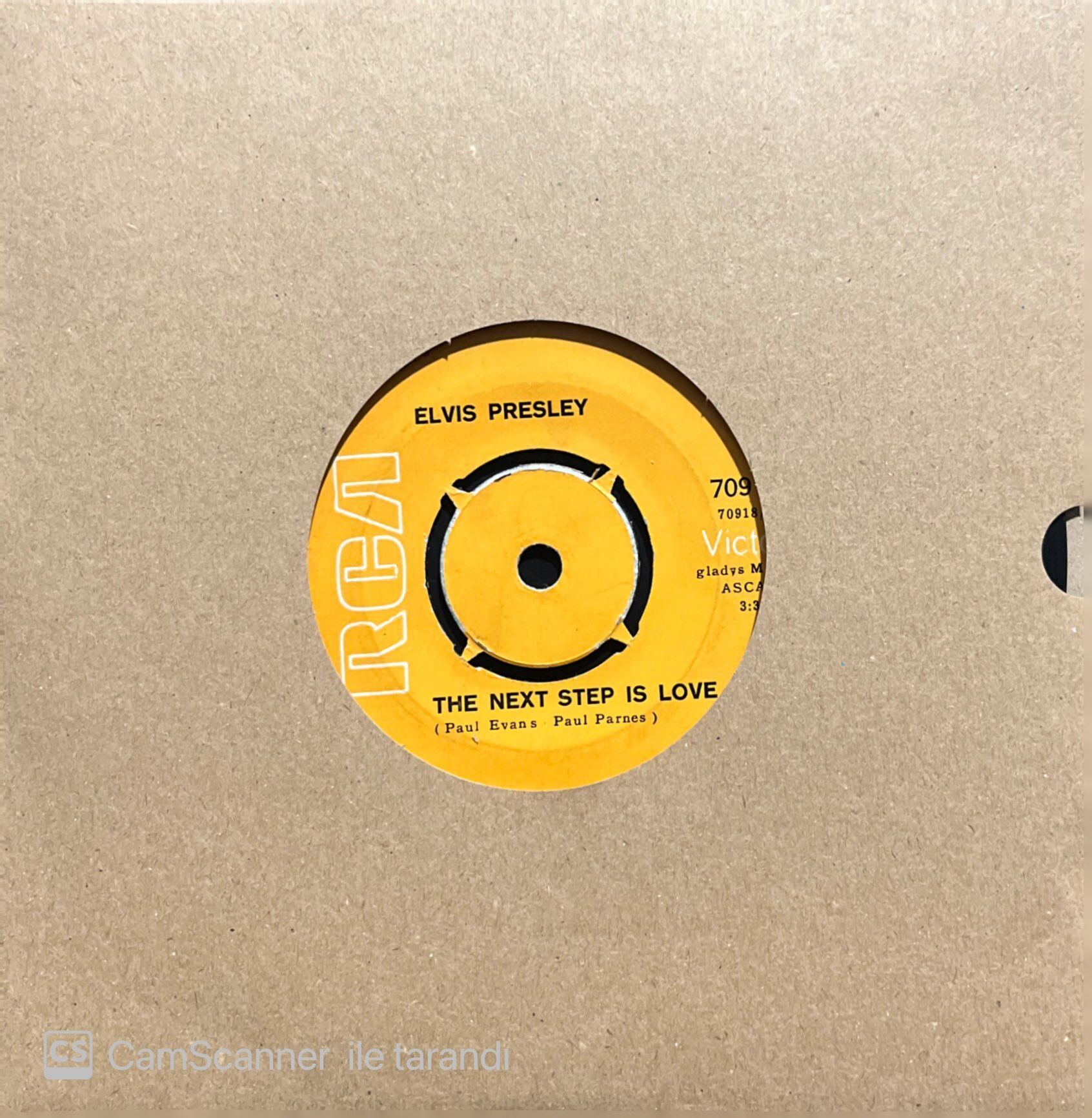 Elvis Presley The Next Step Is Love 45lik Plak