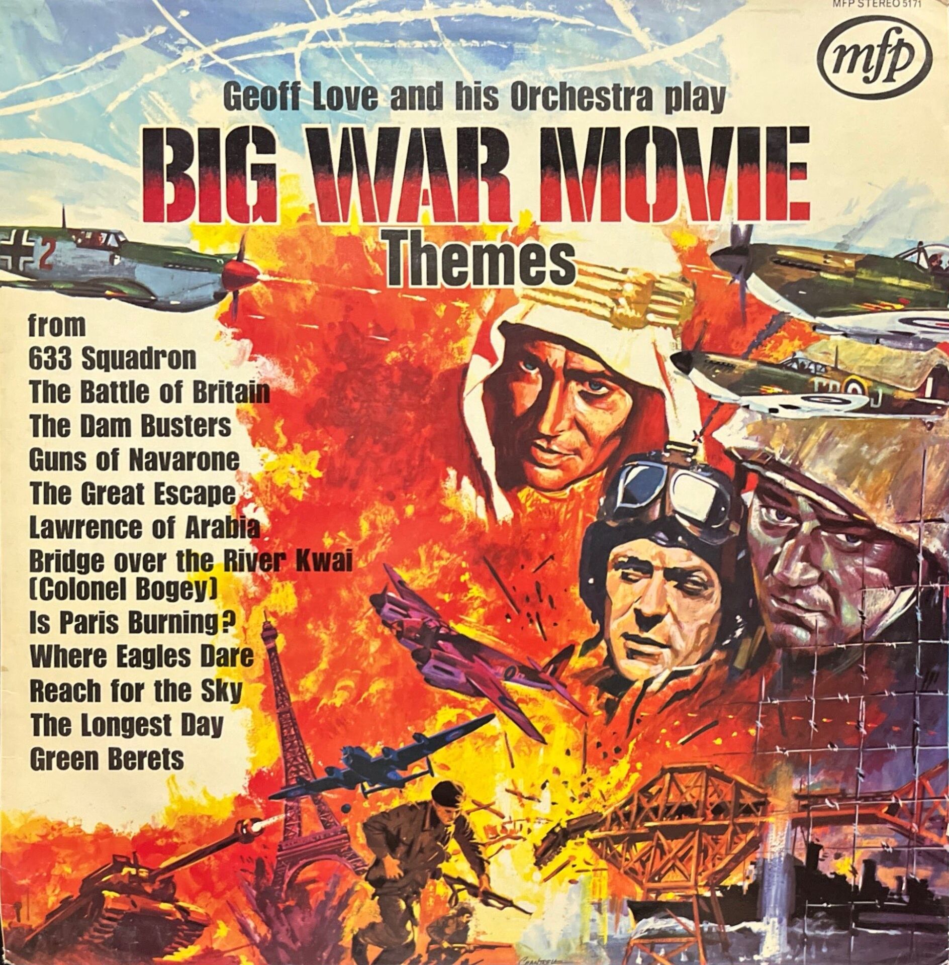Big War Movie Themes (Soundtrack) LP Plak