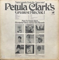 Petula Clark's Greatest Hits Vol.1 LP Plak
