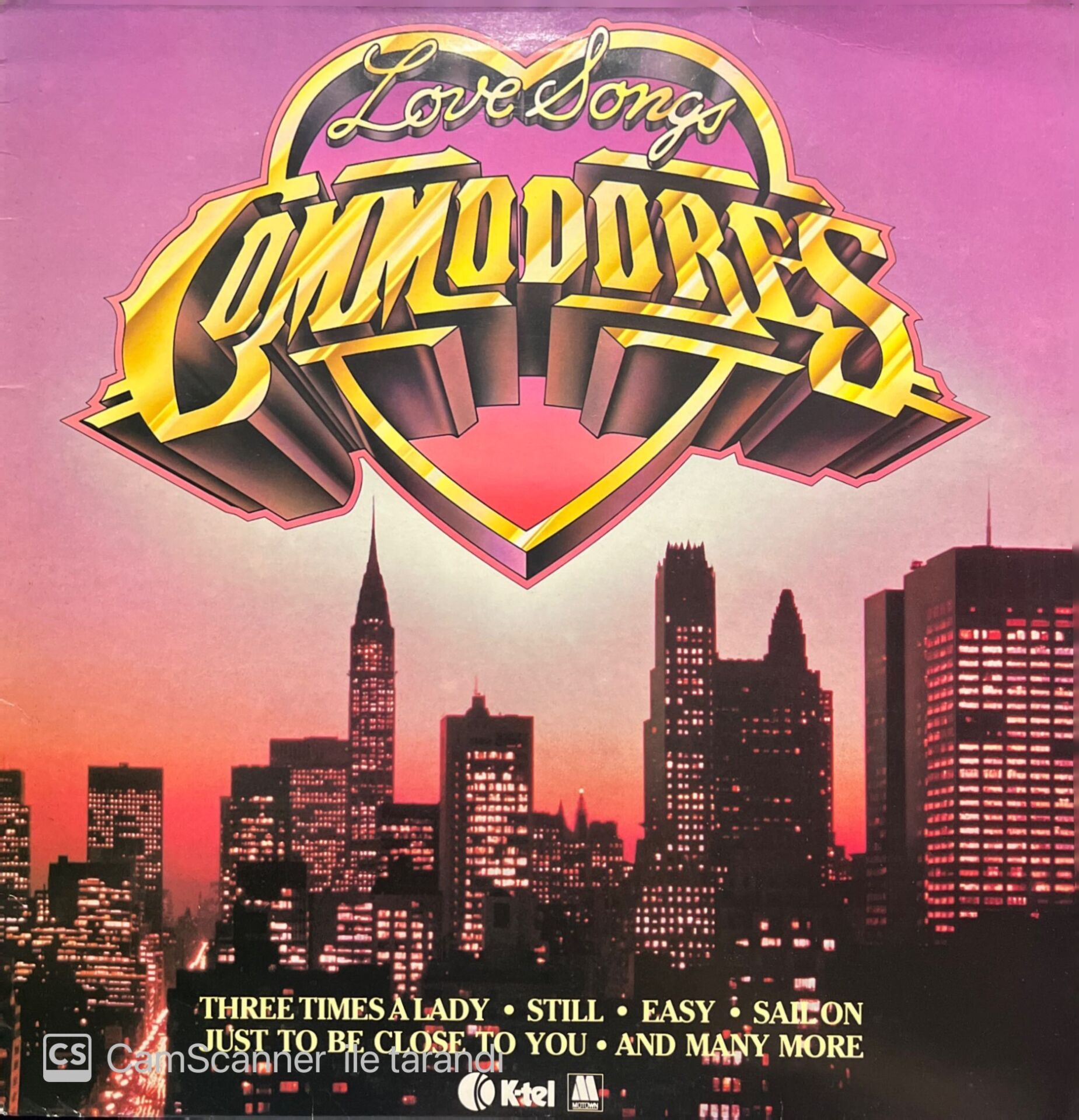 Commodores Love Songs LP Plak
