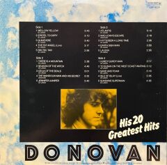 Donovan His 20 Greatest Hits Double LP Plak
