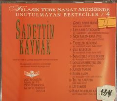 Unutulmayan Besteler 4 Sadettin Kaynak 1895-1961 CD