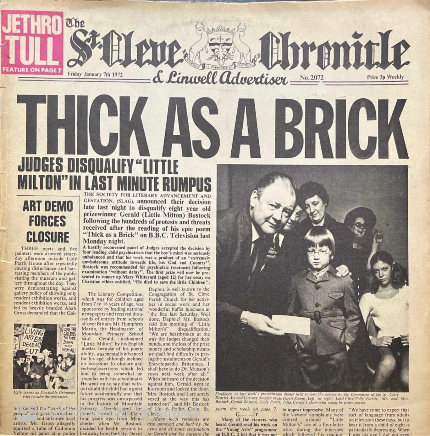 Jethro Tull Thick As A Brick LP Plak