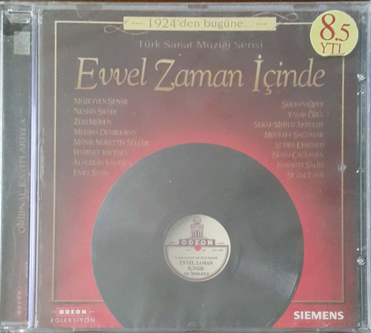 Evvel Zaman İçinde Türk Sanat Müziği Serisi Açılmamış Jelatininde CD