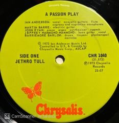 Jethro Tull A Passion Play LP Plak