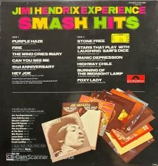 Jimi Hendrix Experience Smash Hits LP Plak