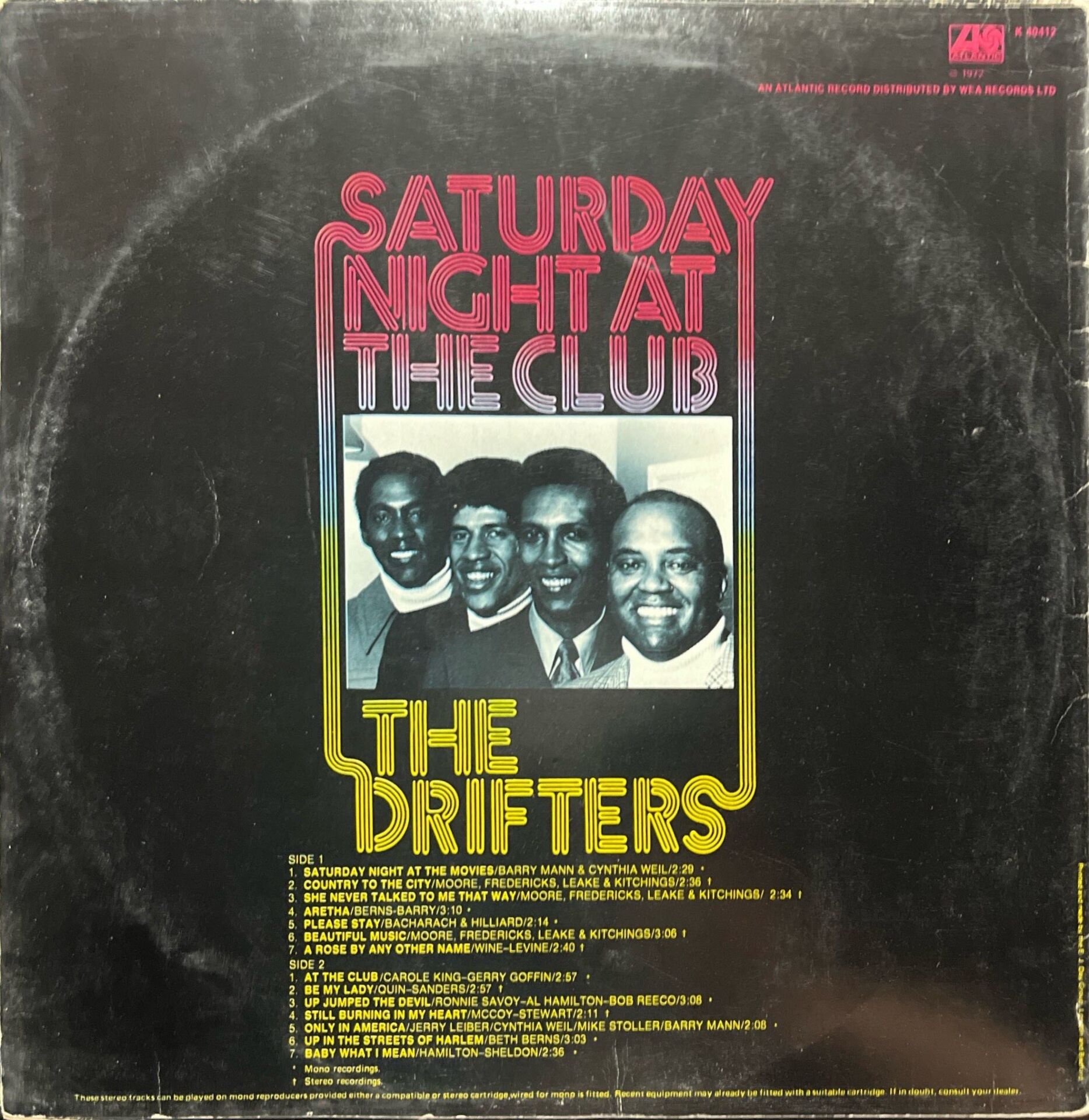 Saturday Night At The Club The Drifter LP Plak