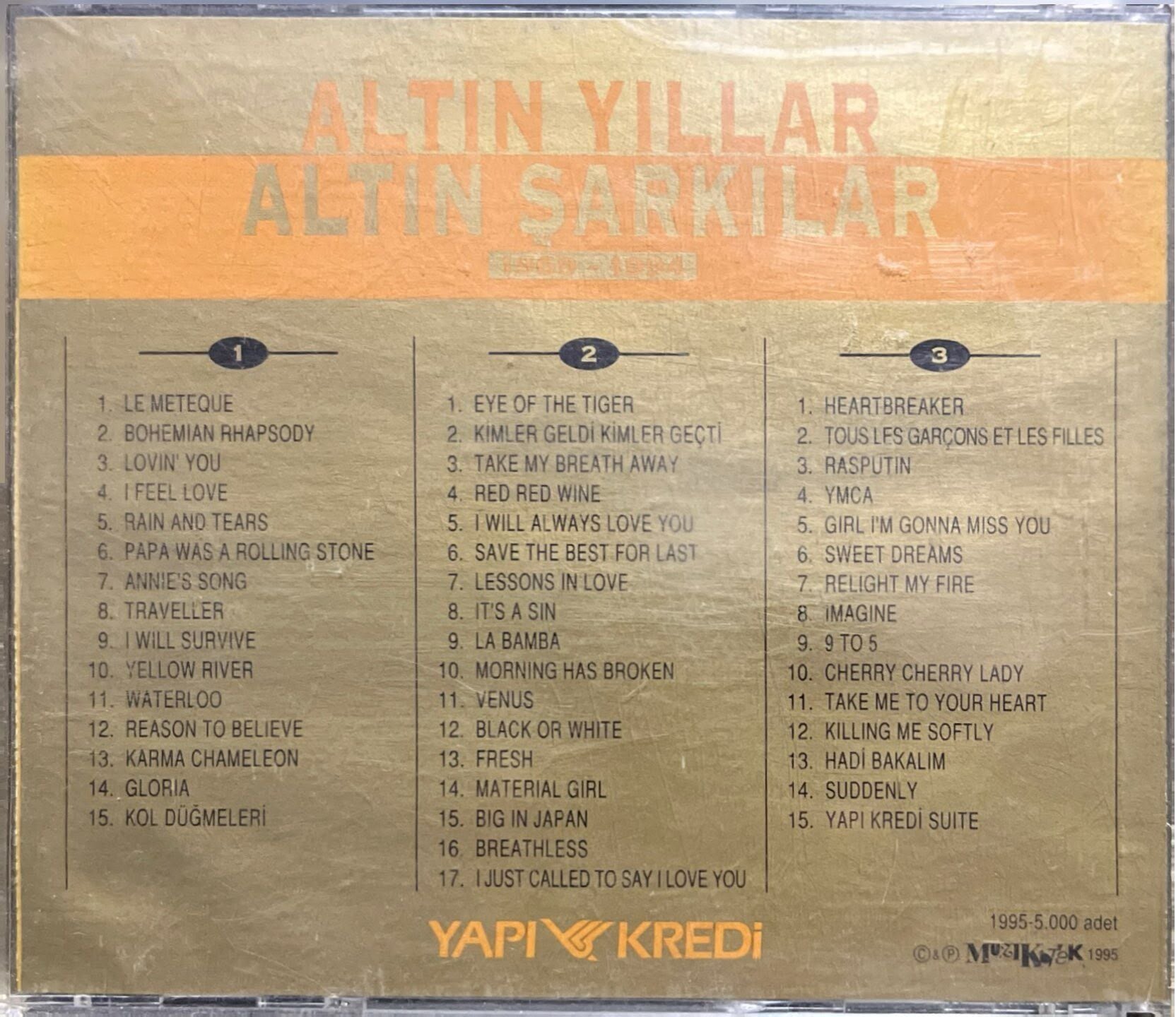 Altın Yıllar Altın Şarkılar 1969-1994 Triple CD