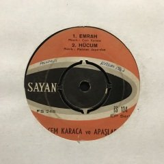 Cem Karaca Apaşlar Emrah 4 Şarkı Ep 45lik Plak
