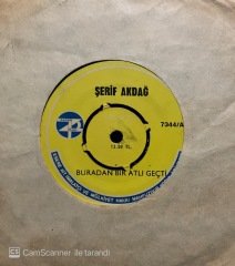 Şerif Akdağ Buradan Bir Atlı Geçti 45lik Plak