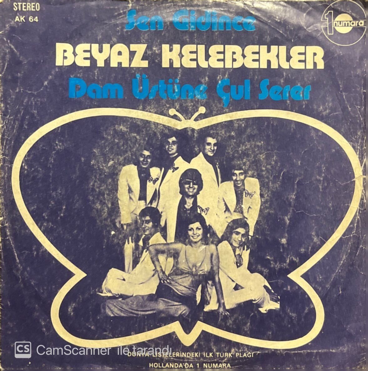 Beyaz Kelebekler Sen Gidince 45lik Plak