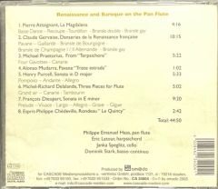 CD Renaissance And Baroque On The Pan Flute CD