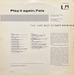 The Very Best Of Fats Domino Play It Again LP Plak